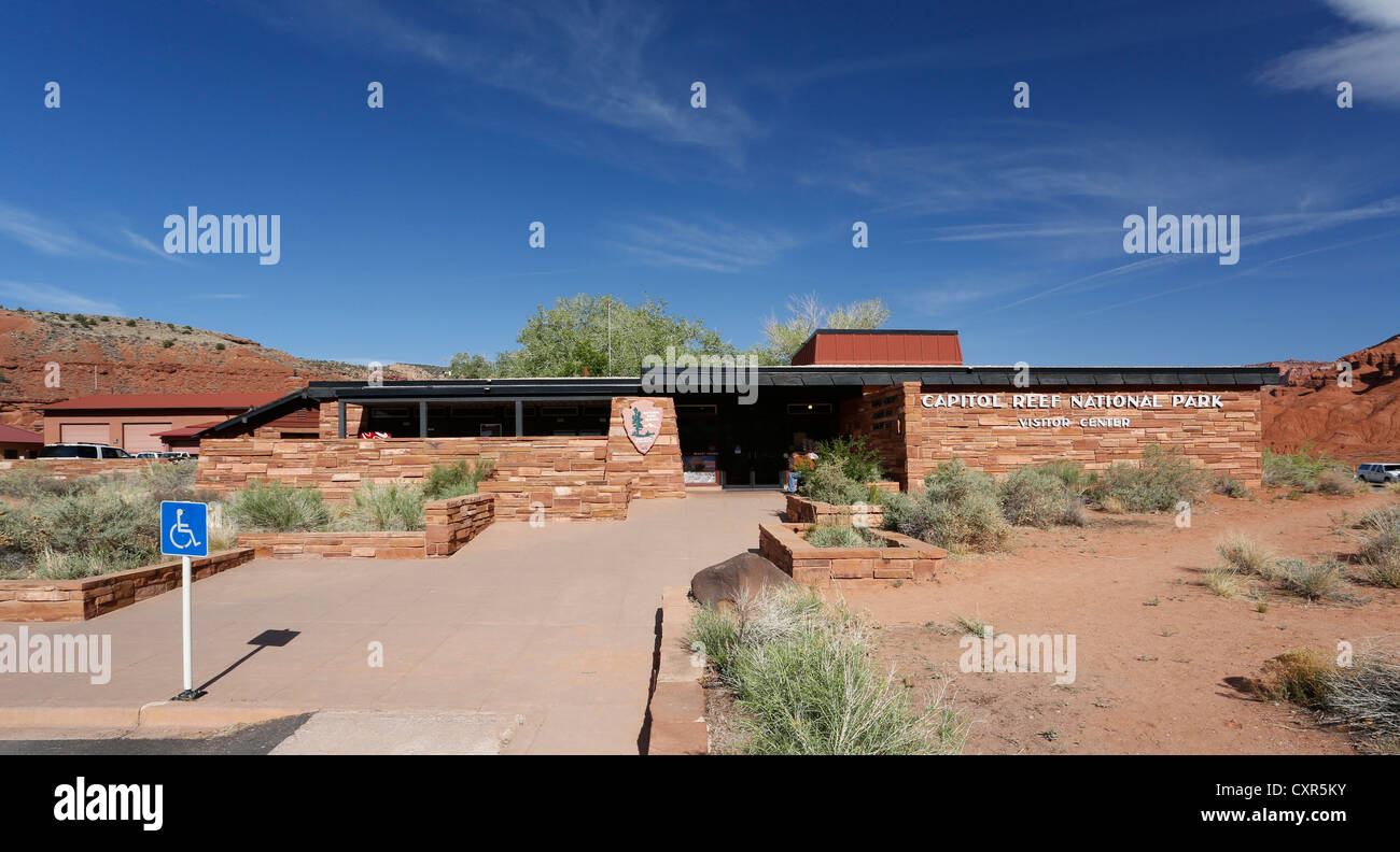 The visitor center in Capitol Reef National Park, Torrey, Utah, USA