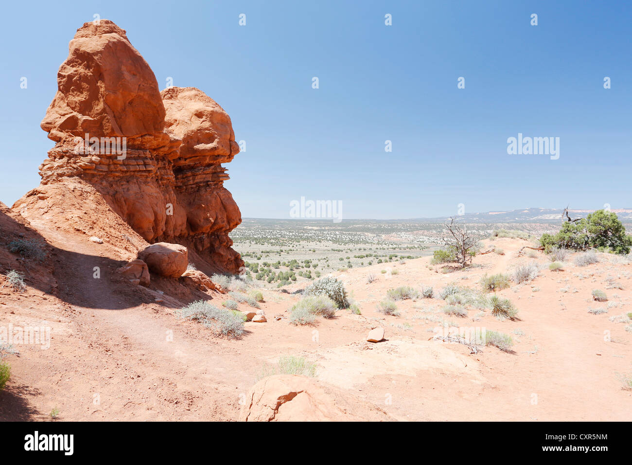 Sandstone formations with distinctive stratification and bedding