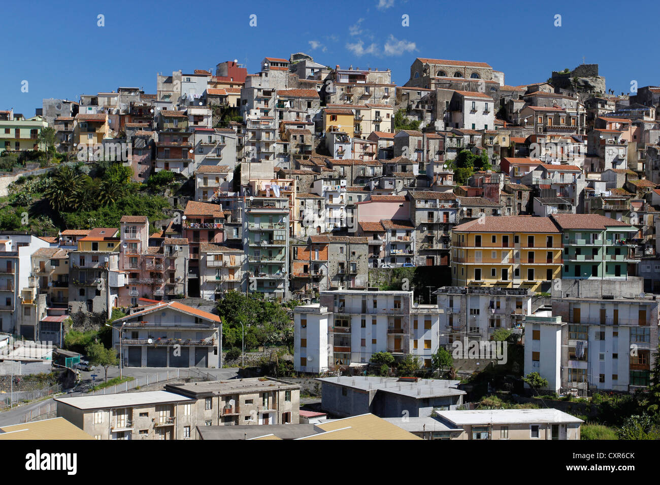 View of the historic town of Castiglione di Sicilia, Sicily, Italy