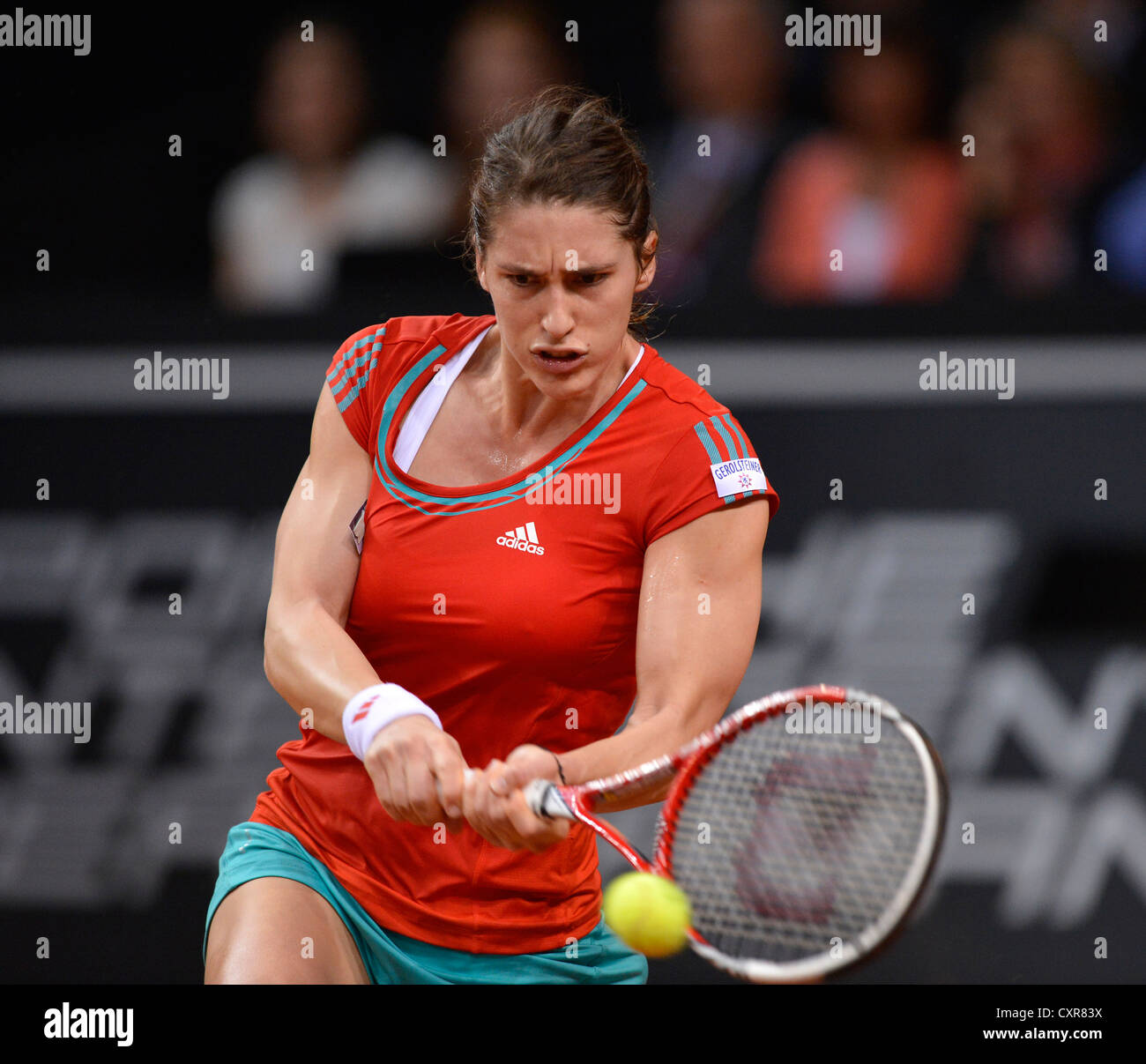 Andrea Petkovic, GER, Porsche Tennis Grand Prix, Porsche Cup, women's tour, Porsche-Arena, Stuttgart, Baden-Wuerttemberg Stock Photo