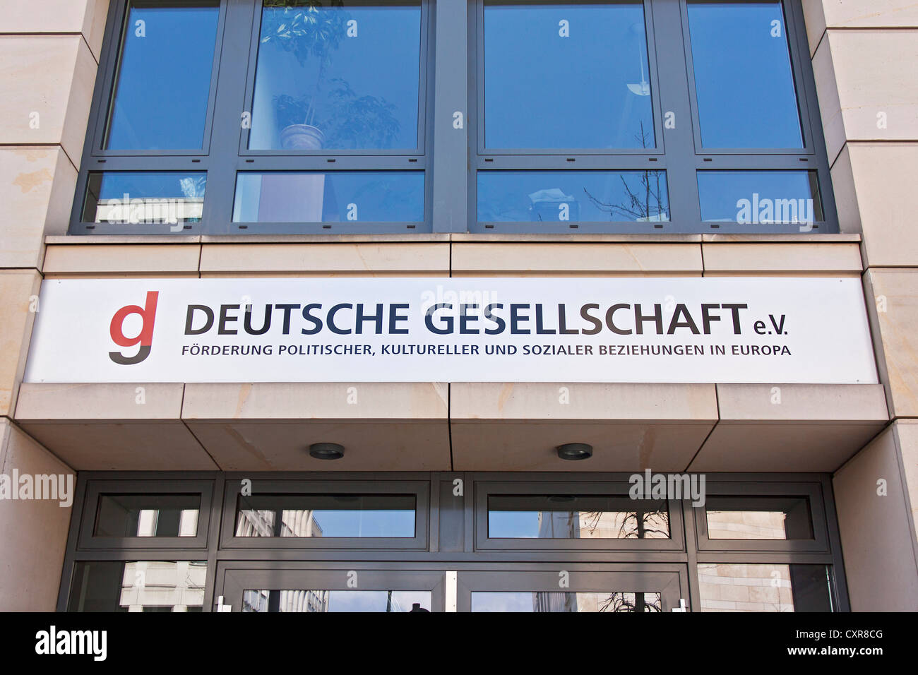 Deutsche Gesellschaft e.V, registered society for the promotion of political, cultural and social relations in Europe, Berlin Stock Photo