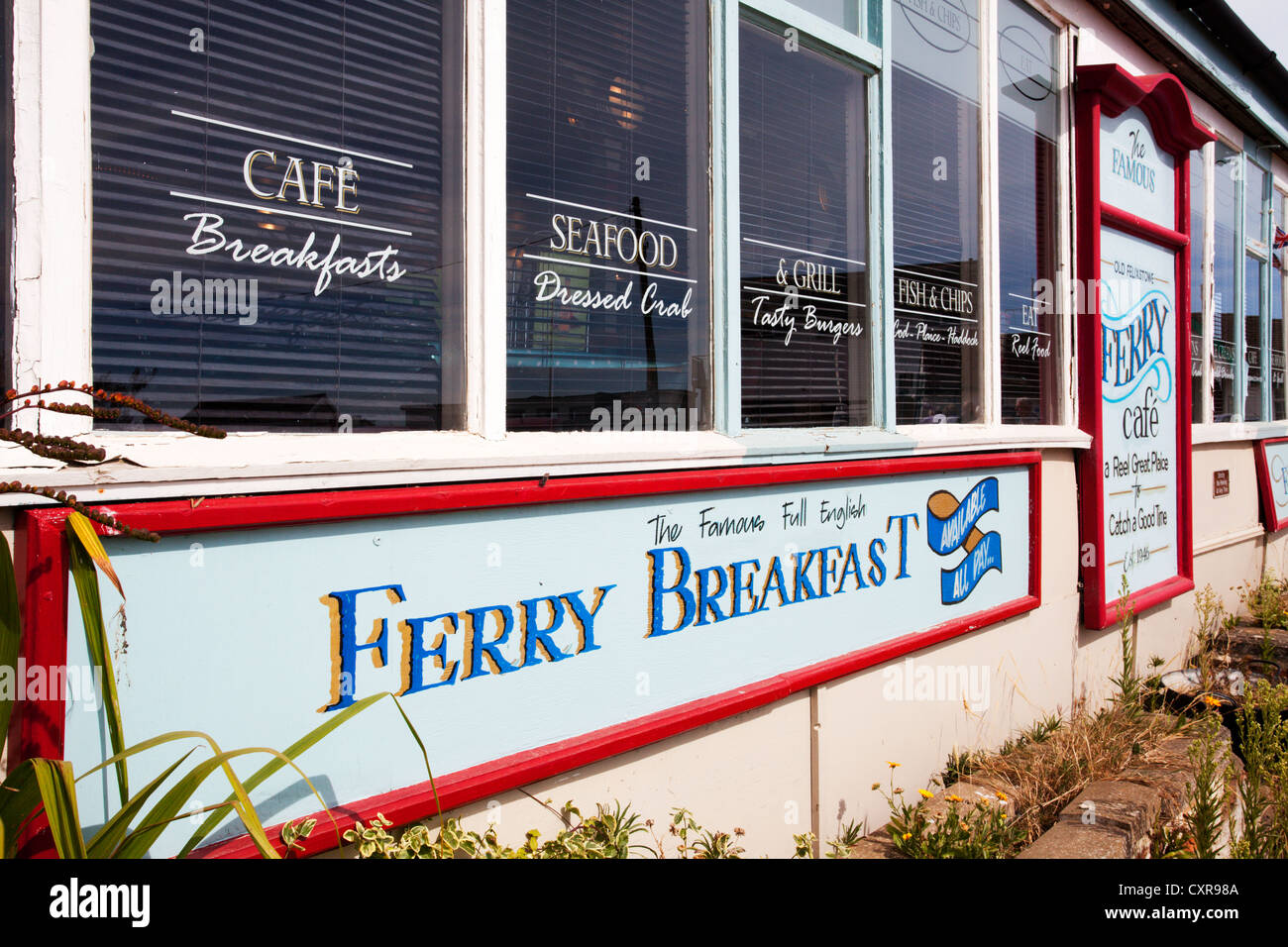 The Ferry Cafe at Felixstowe Ferry Suffolk England Stock Photo Alamy