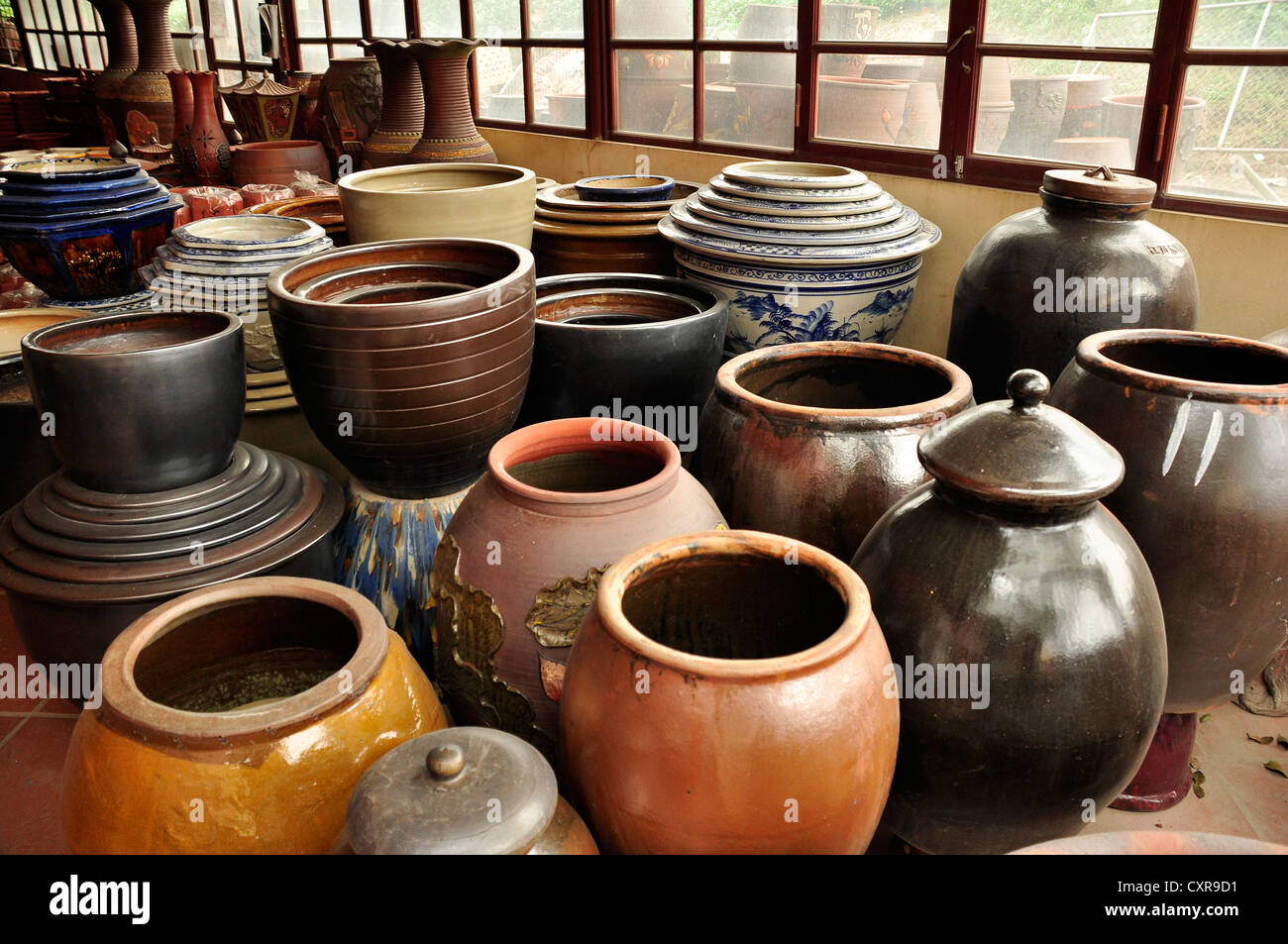 Pottery for sale, pottery village of Bat Trang, Hanoi, Vietnam