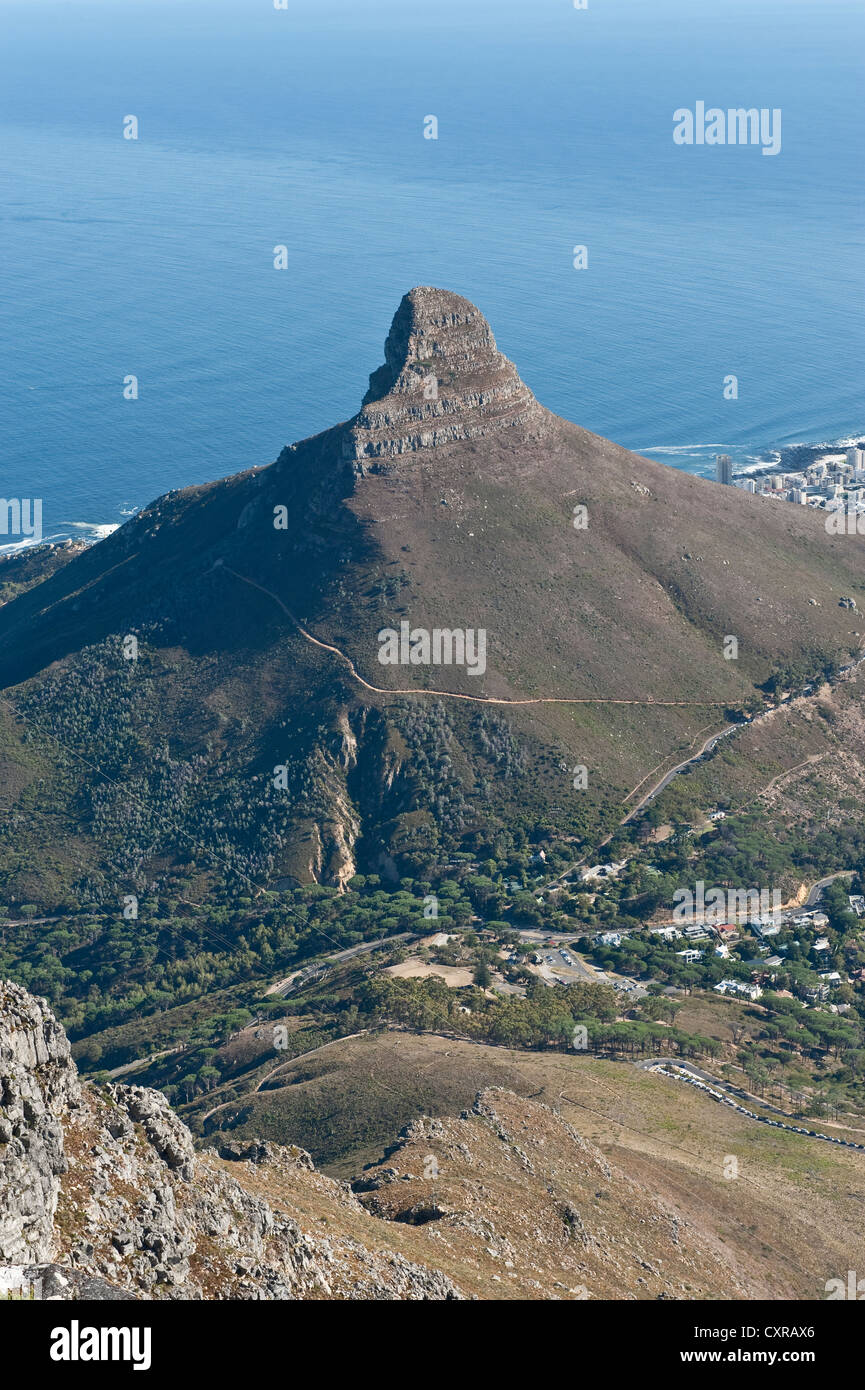 Lion's Head peak. Cape Town, South Africa Stock Photo