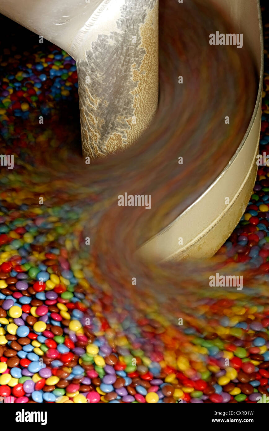 Smarties storage in the chocolate factory of the Nestlé AG, Hamburg