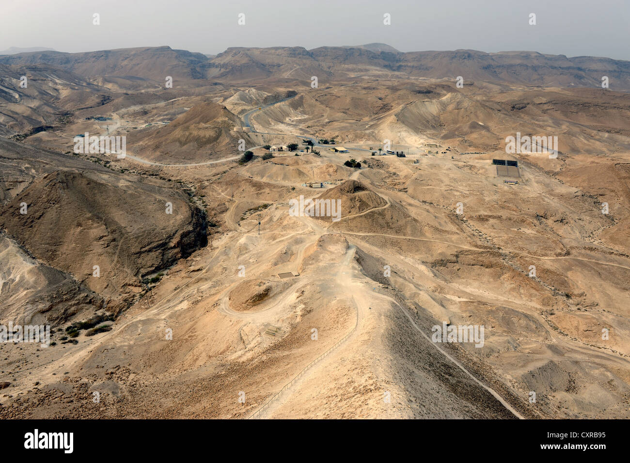 The Roman siege ramp, fortress of Masada, Masada National Park, Israel, Middle East, Western Asia, Asia Stock Photo