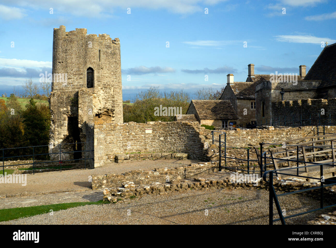 Farleigh Hungerford castle Somerset England. A fortified manor house