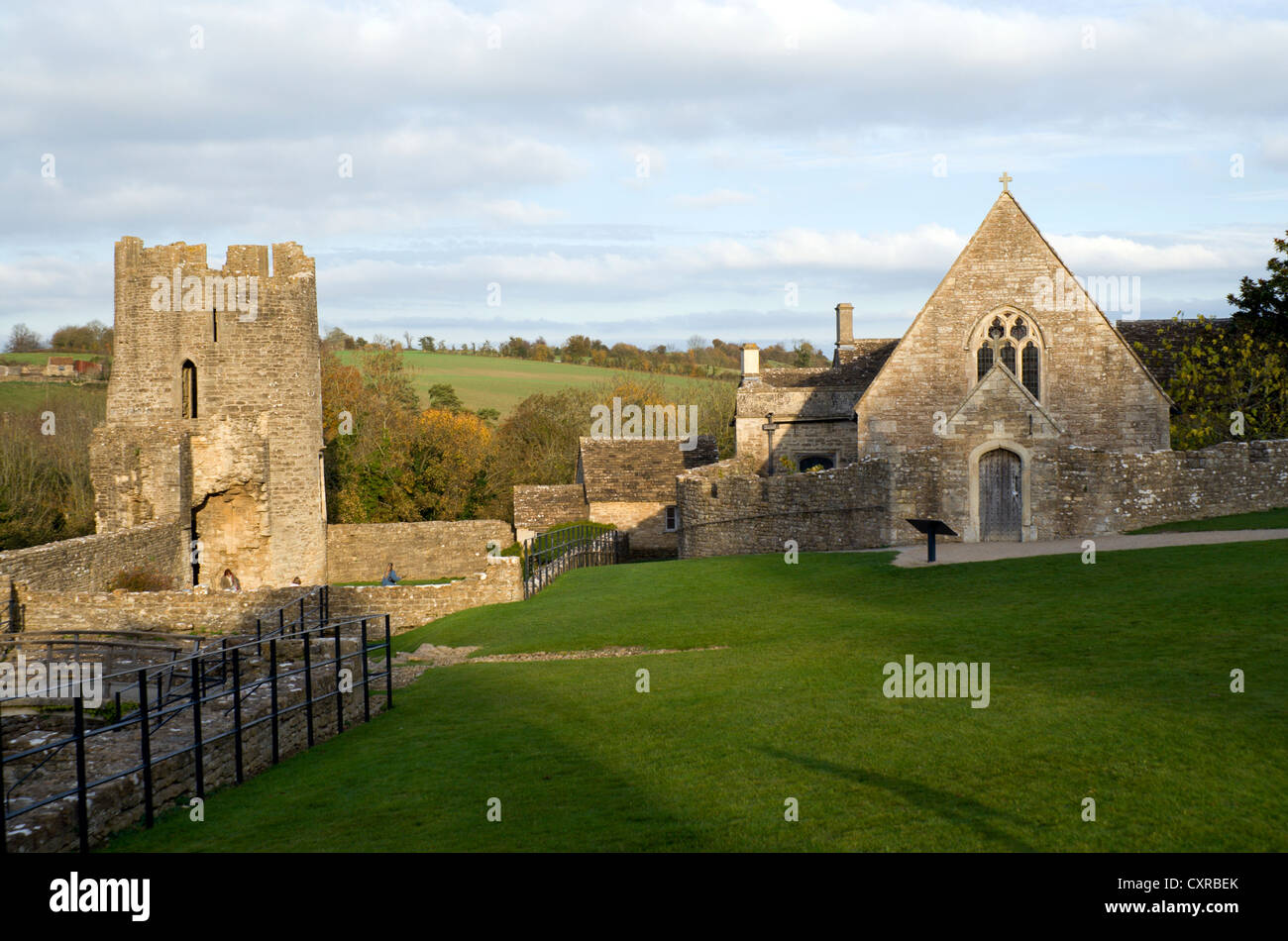 Farleigh Hungerford Castle, Somerset, England. A fortified manor house