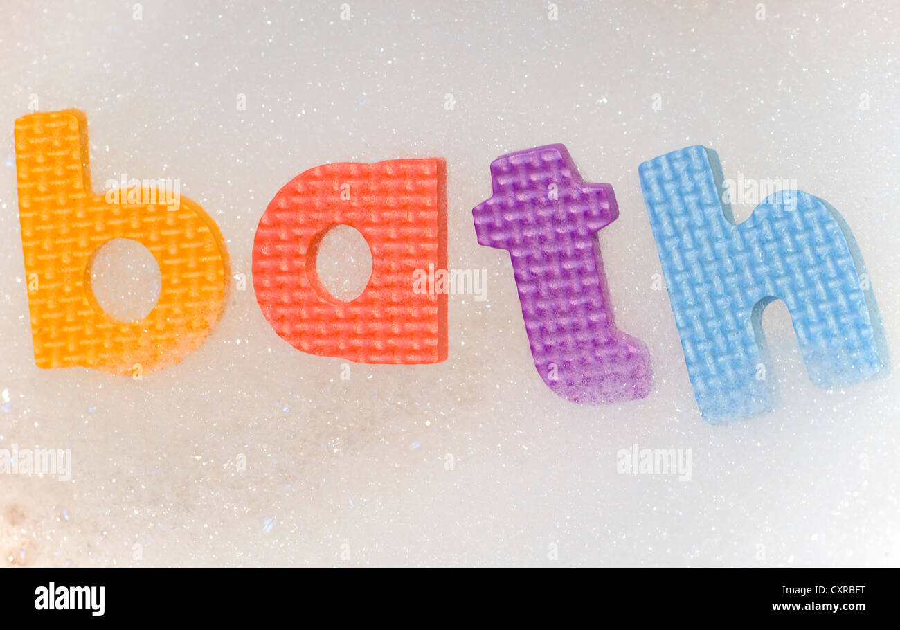 word bath with bubbles abstract Stock Photo Alamy