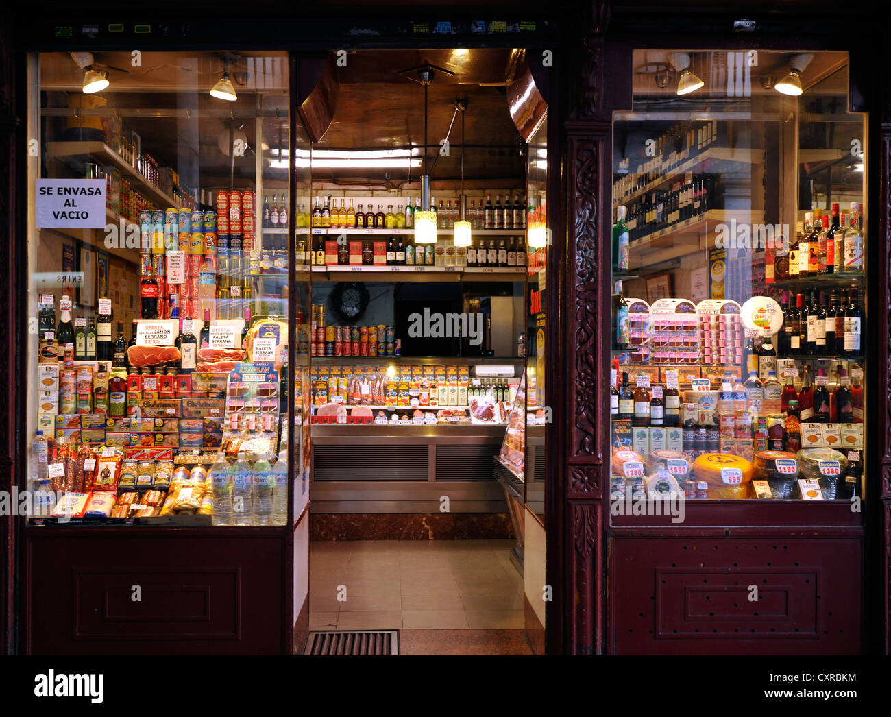 Typical mini market, small shop, Madrid, Spain, Europe, PublicGround Stock Photo