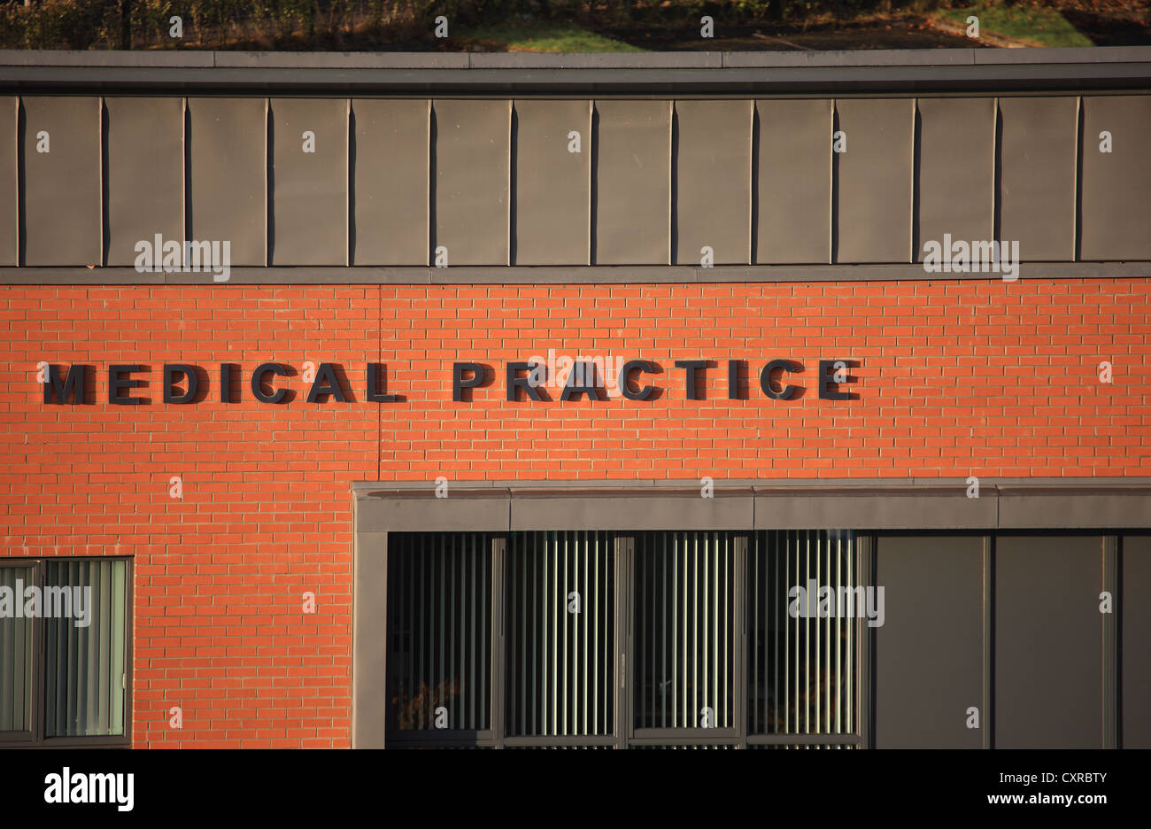 Medical Practice or doctors surgery building Stock Photo