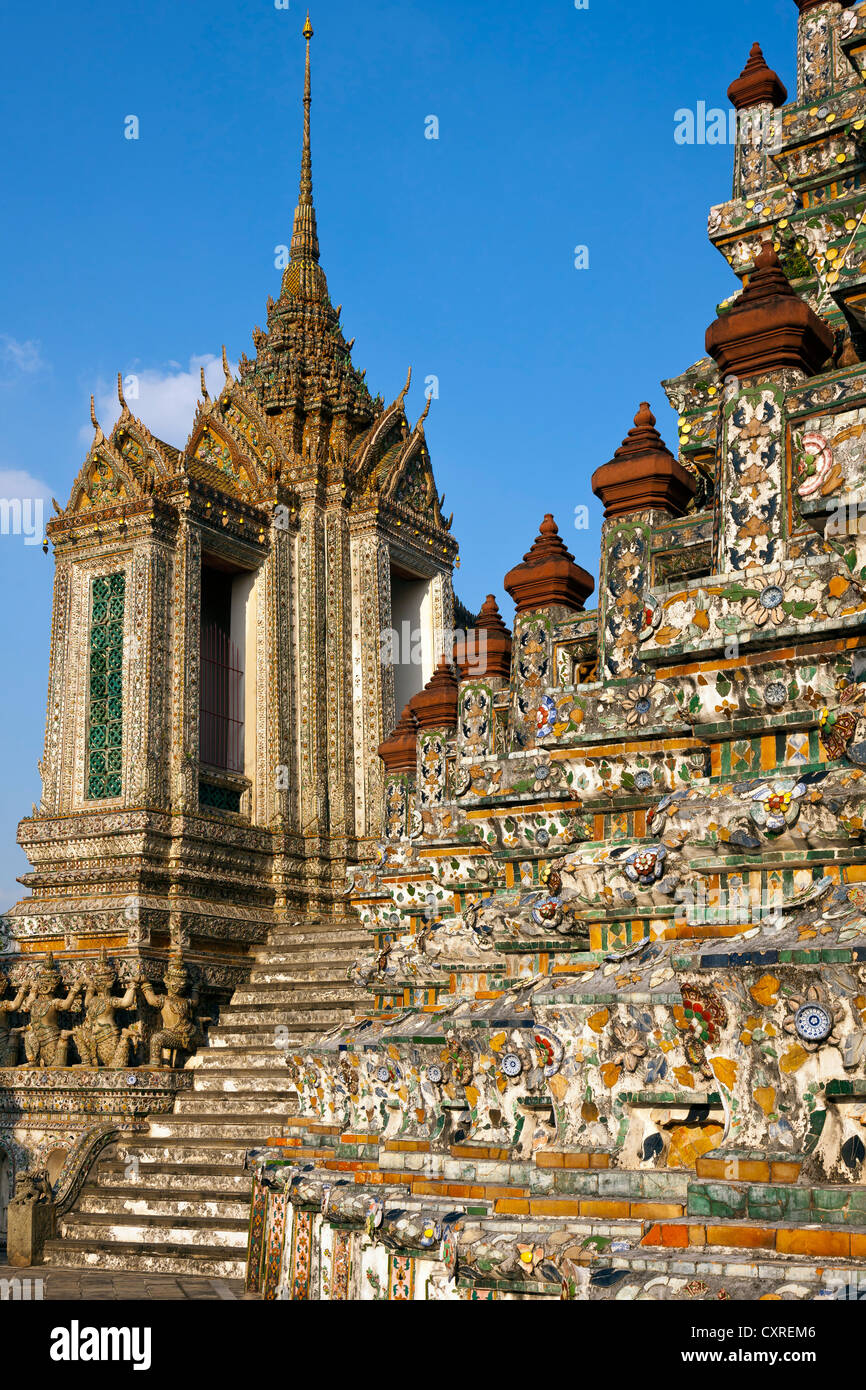 Wat Arun, Temple of Dawn, Bangkok, capital of Thailand, Southeast Asia, Asia Stock Photo