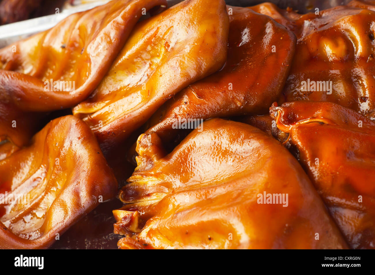 Fresh and delicious roast ear meat Stock Photo Alamy