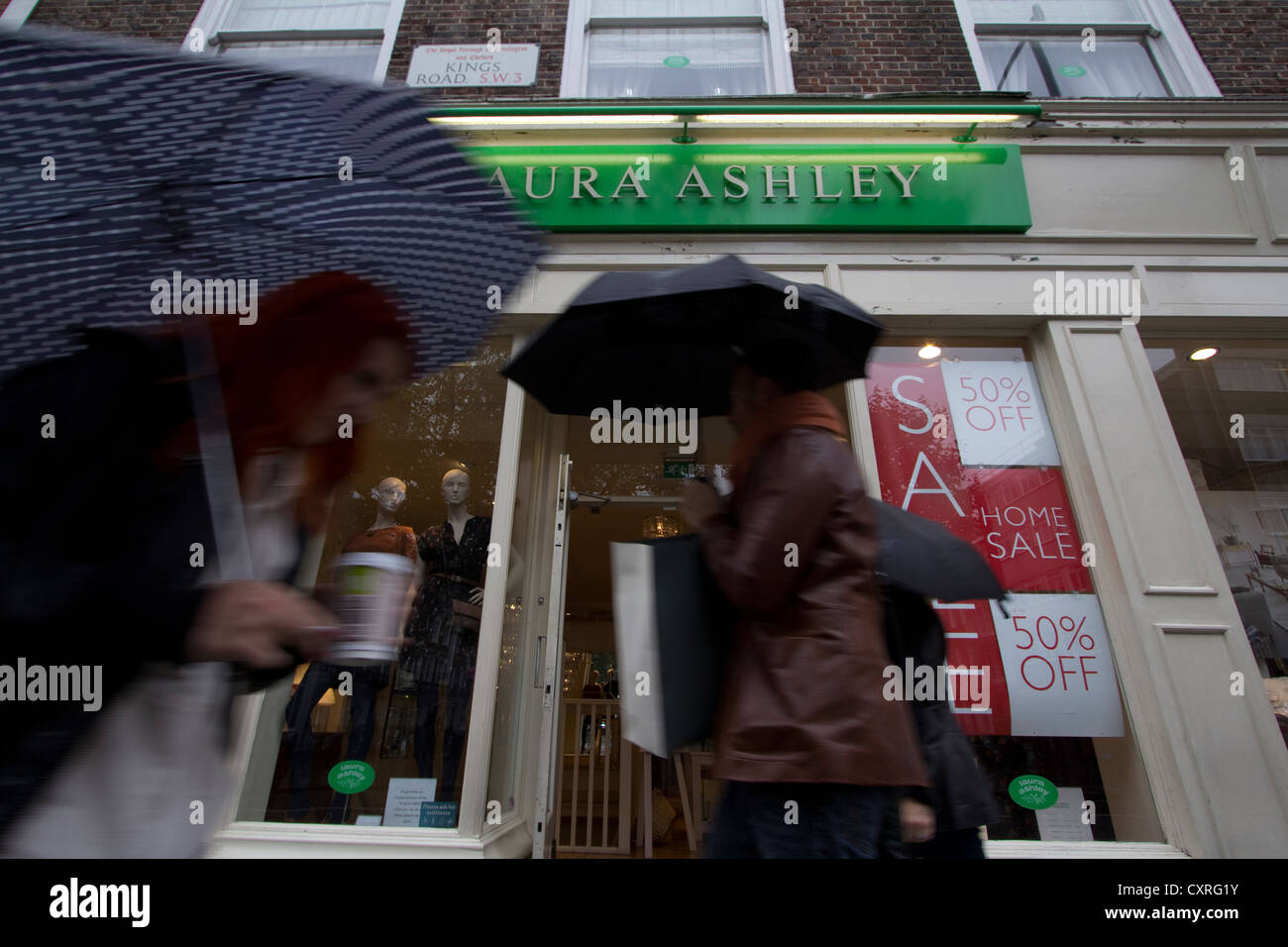 Laura Ashley fashion outlet shop Kings Road London Stock Photo Alamy