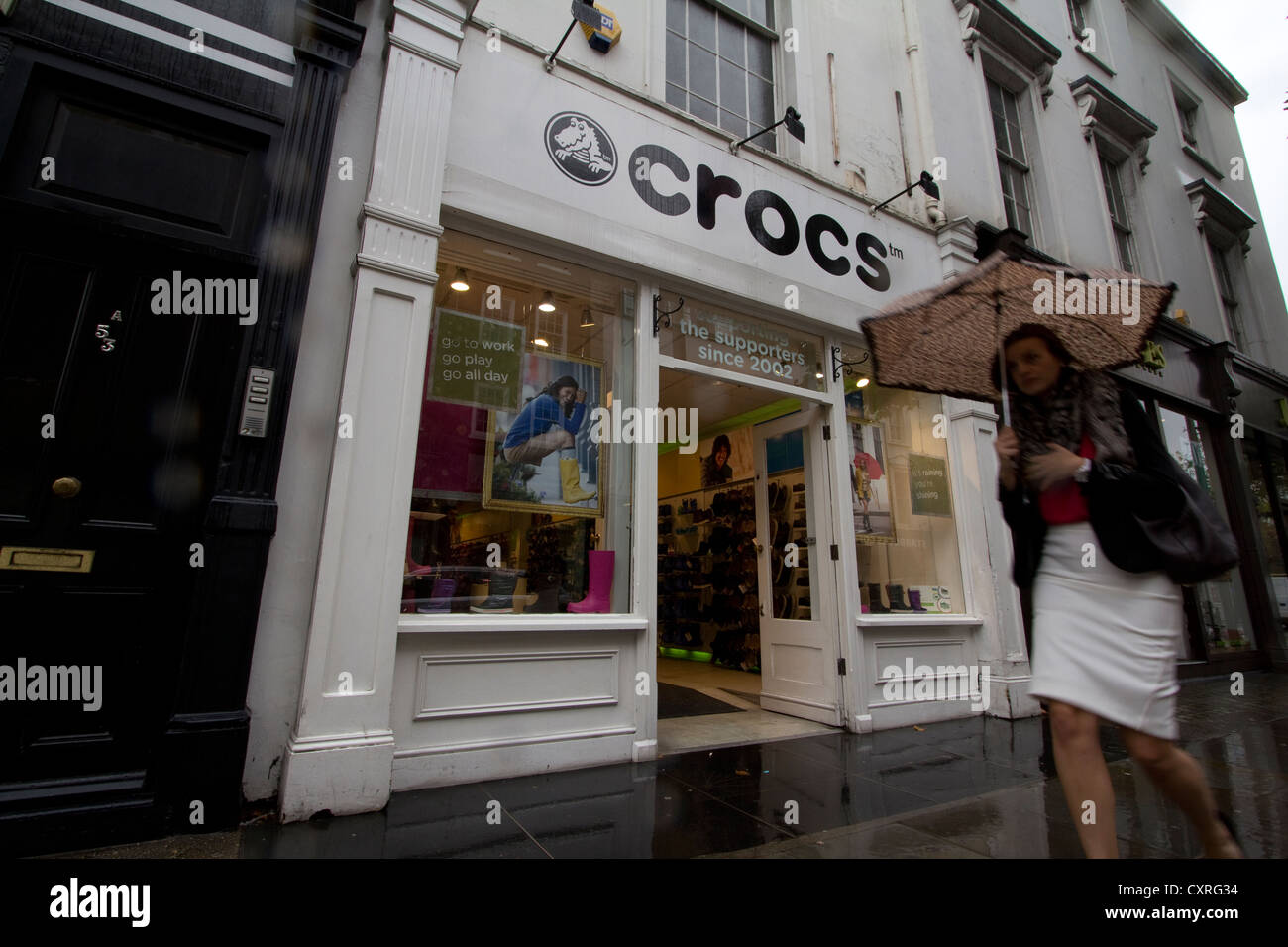 Crocs shoe shop, Kings Road London Stock Photo - Alamy