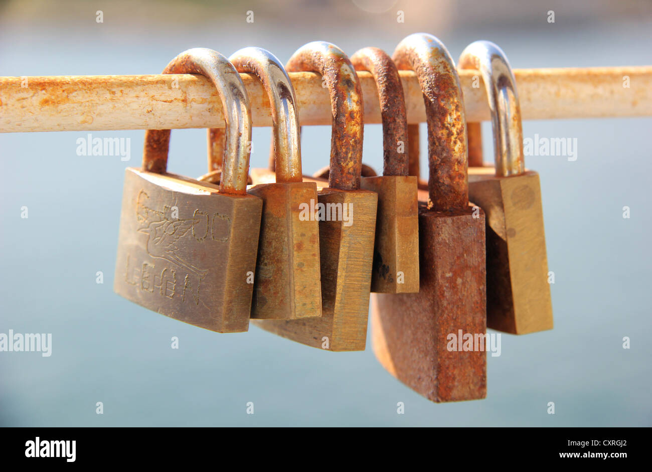 Love padlocks, Malta, Europe Stock Photo Alamy