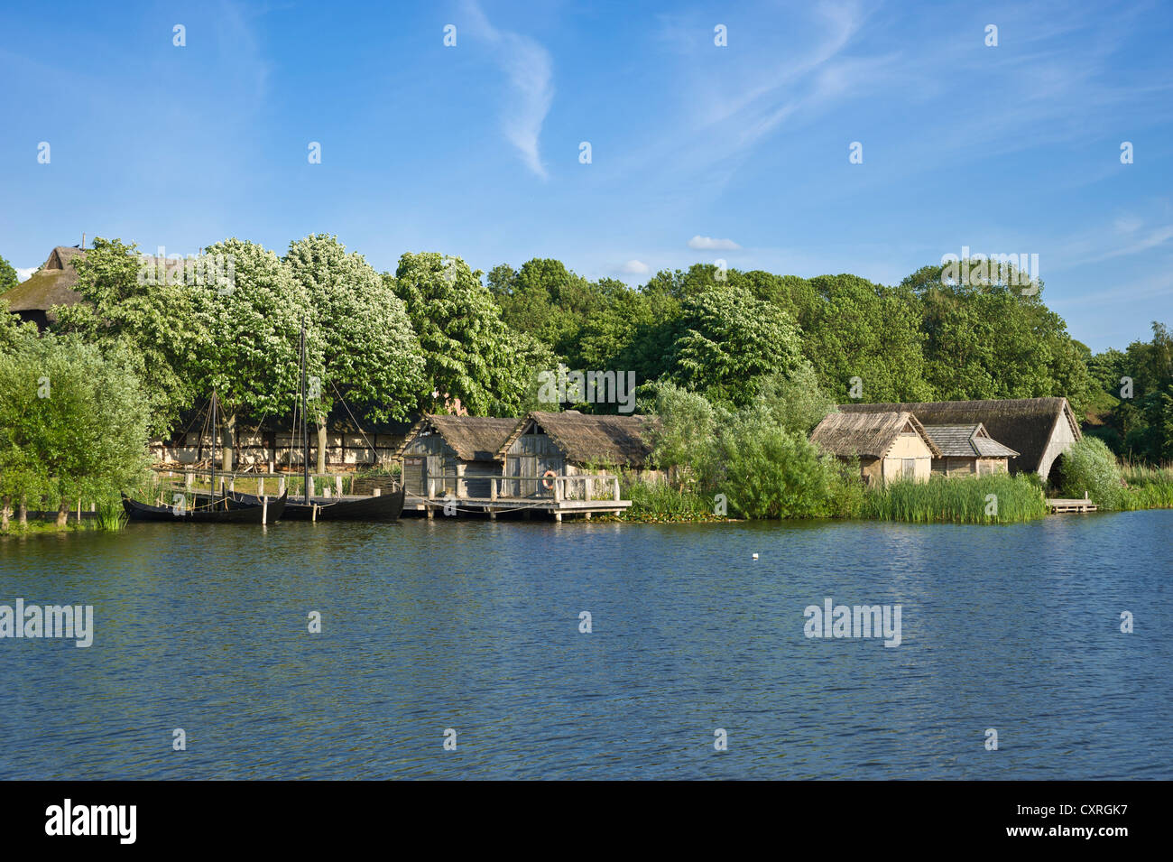 Wallmuseum, Slavic village and lake Wallsee, Oldenburg in Holstein
