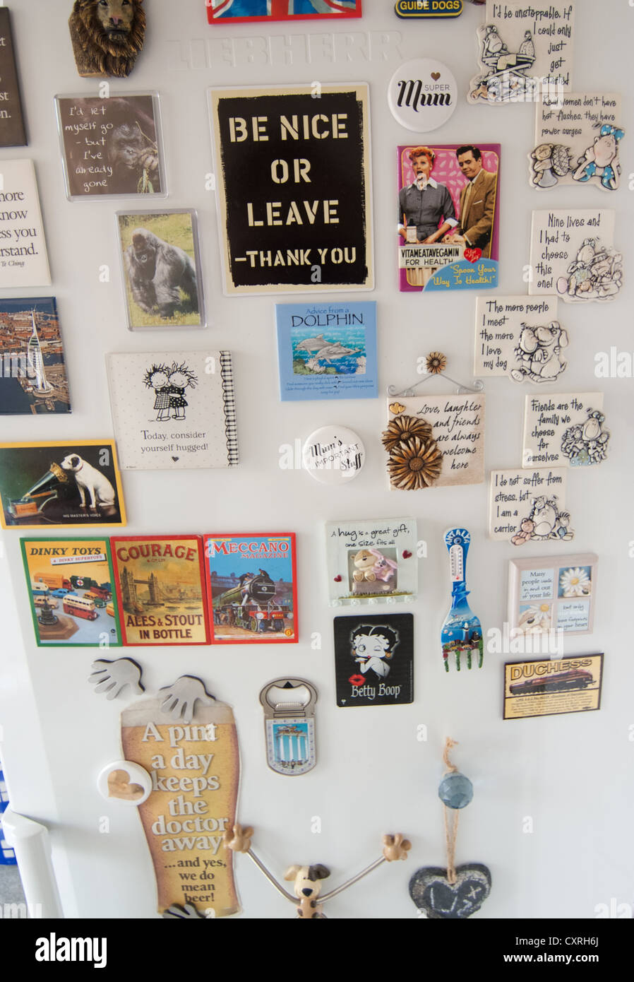 a collection of fridge Stock Photo Alamy