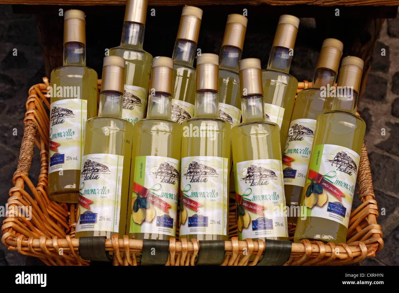 Limoncello Bottles Stock Photos & Limoncello Bottles Stock Images Alamy