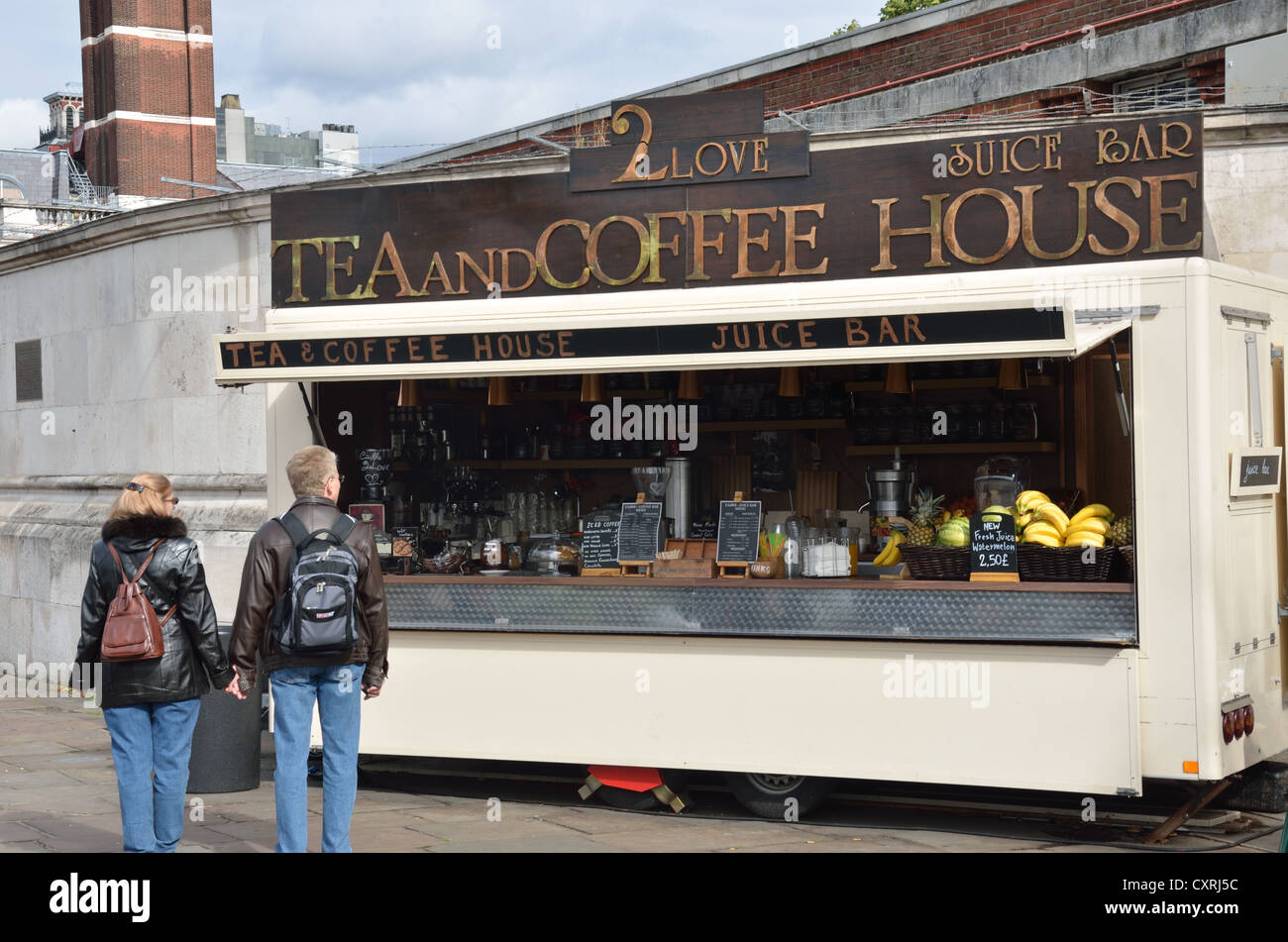 Tea and coffee van Stock Photo - Alamy