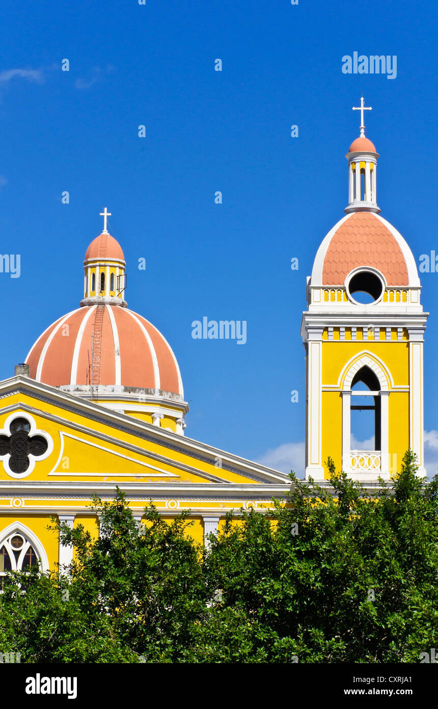 Cathedral of Granada, Granada, Nicaragua, Central America Stock Photo