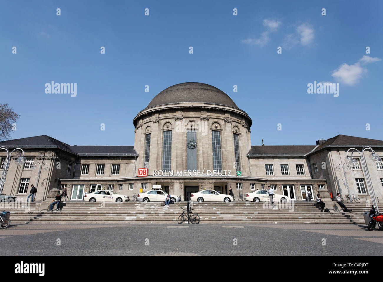 Historic domed building, Koeln-Deutz station, Cologne, North Rhine-Westphalia, Germany, Europe Stock Photo