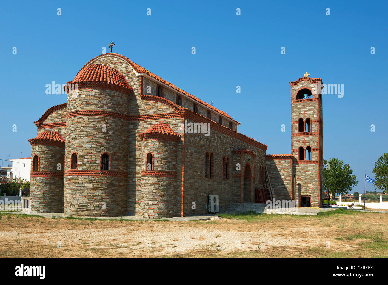 Church, Dionysiou, Halkidiki, Greece, Europe Stock Photo