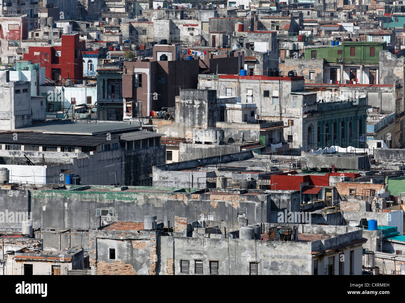 View across Villa San Cristobal de La Habana, old town, La Habana, Havana, UNESCO World Heritage Site, Republic of Cuba Stock Photo