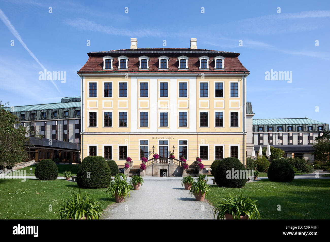 Bellevue Hotel, Neustadt, Dresden, Saxony, Germany, Europe, PublicGround Stock Photo