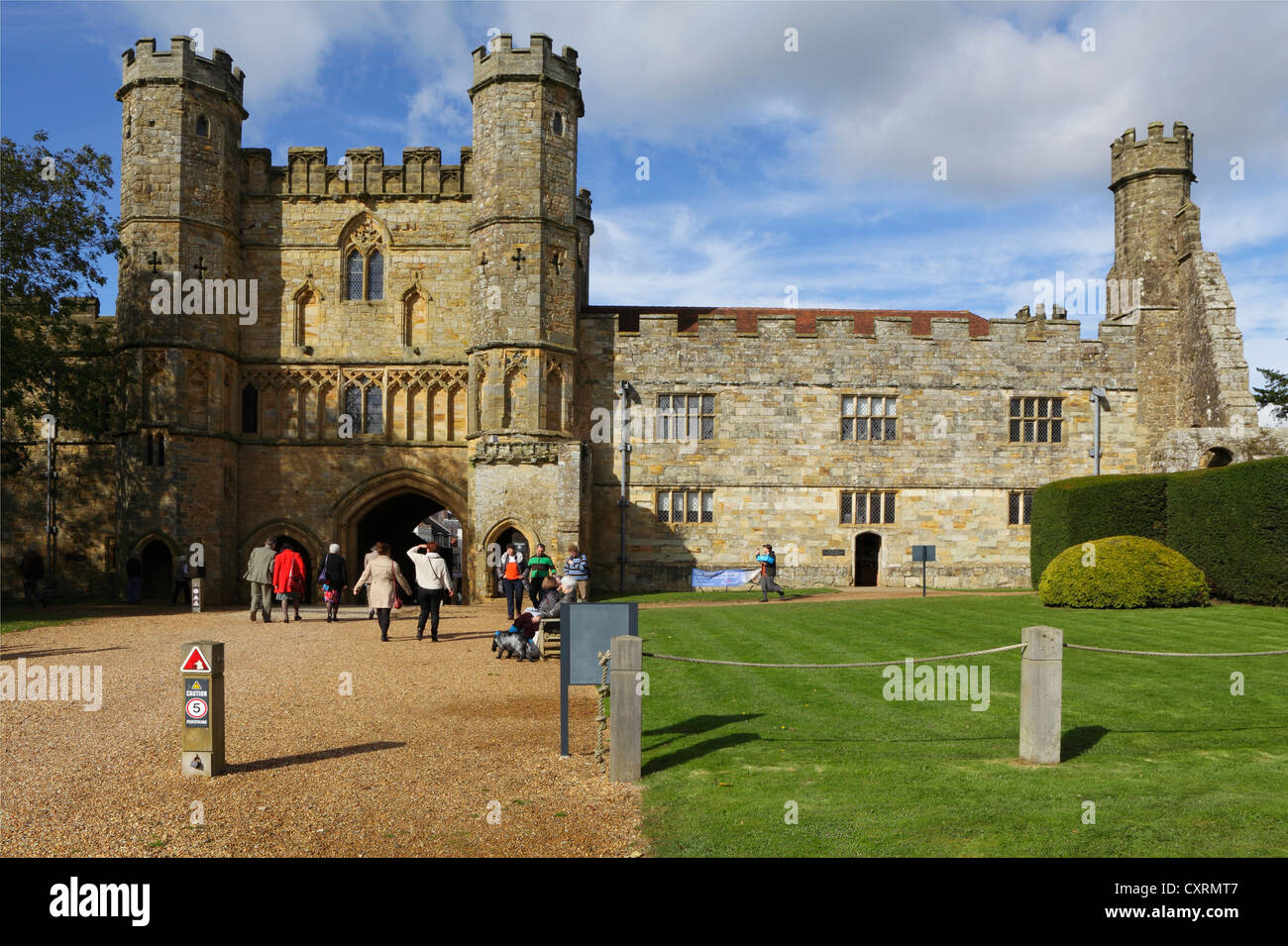 The Gatehouse at Battle Abbey East Sussex England UK GB Stock Photo