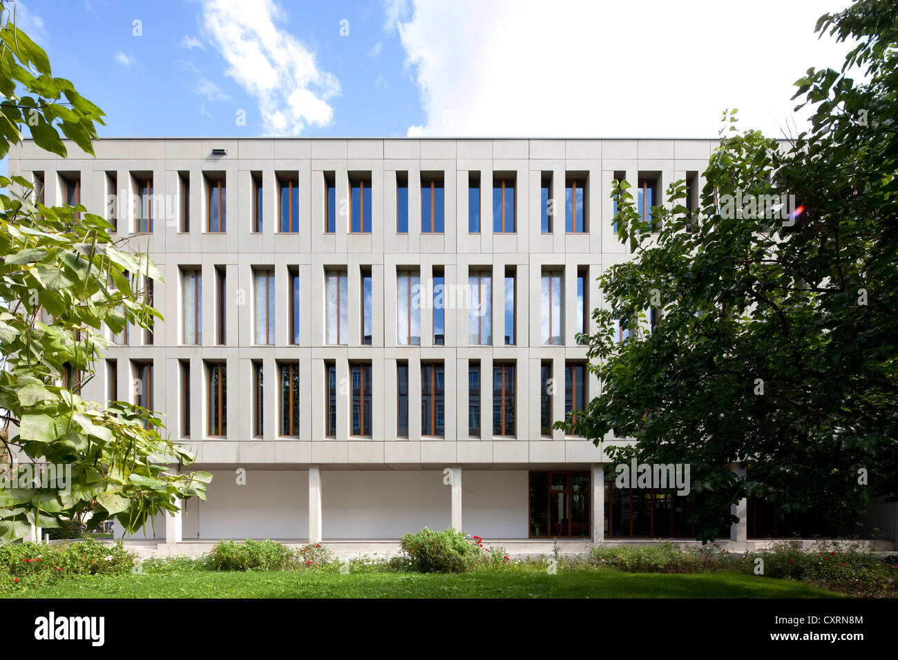 Dresden University of Applied Sciences, Hochschule fuer Technik und Wirtschaft, library building, Dresden, Saxony, PublicGround Stock Photo