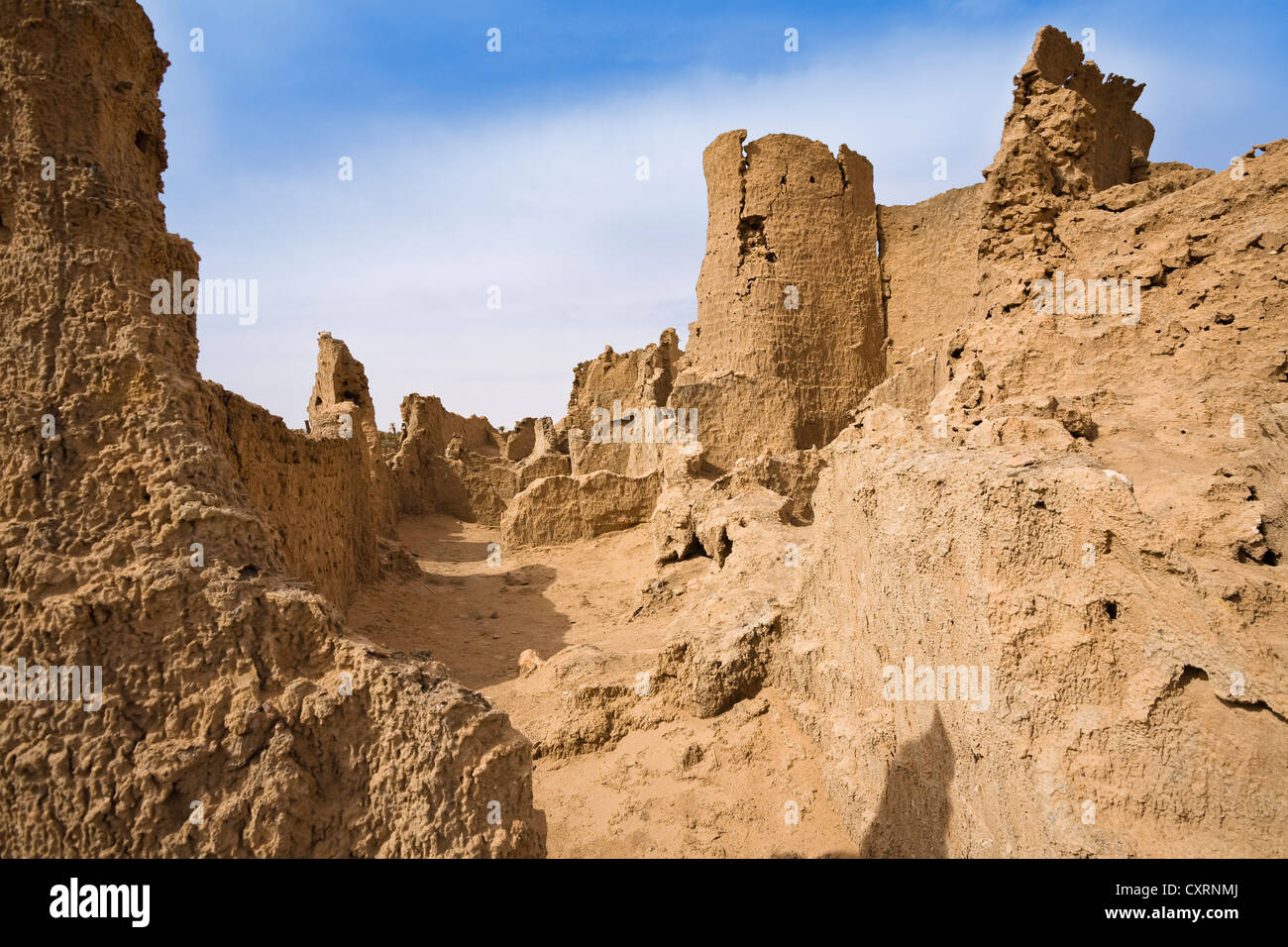 Ruins of Germa, the medieval capital of the Garamantes, Libya, Sahara, North Africa Stock Photo
