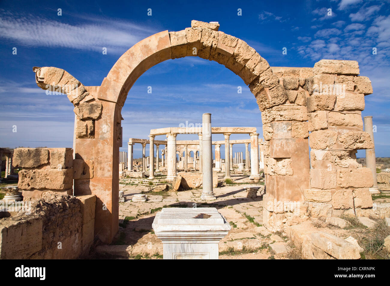 The Market, Leptis Magna, Libya, North Africa, Africa Stock Photo - Alamy