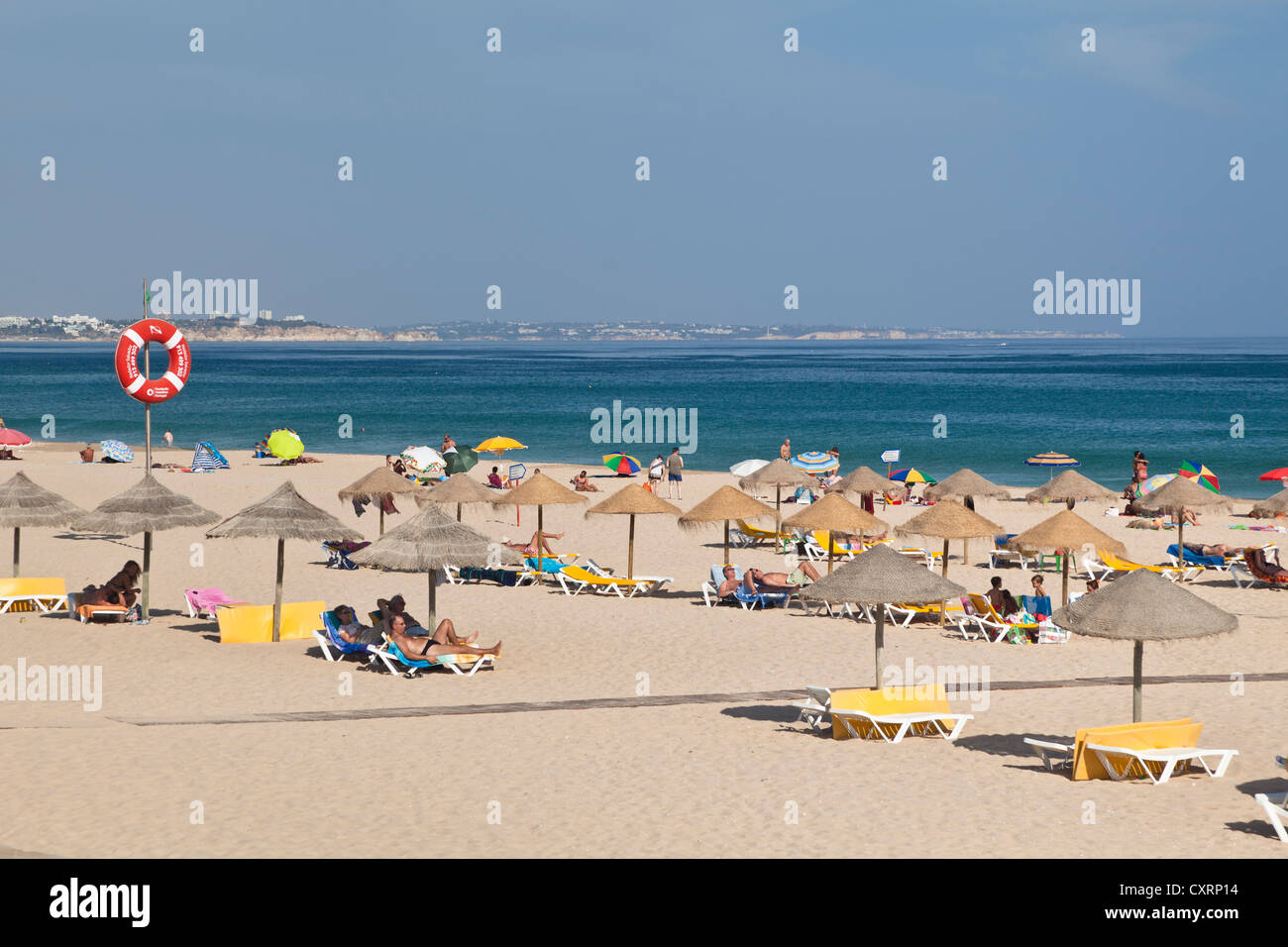 Meia Praia beach, Atlantic coast, Algarve, Portugal, Europe Stock Photo