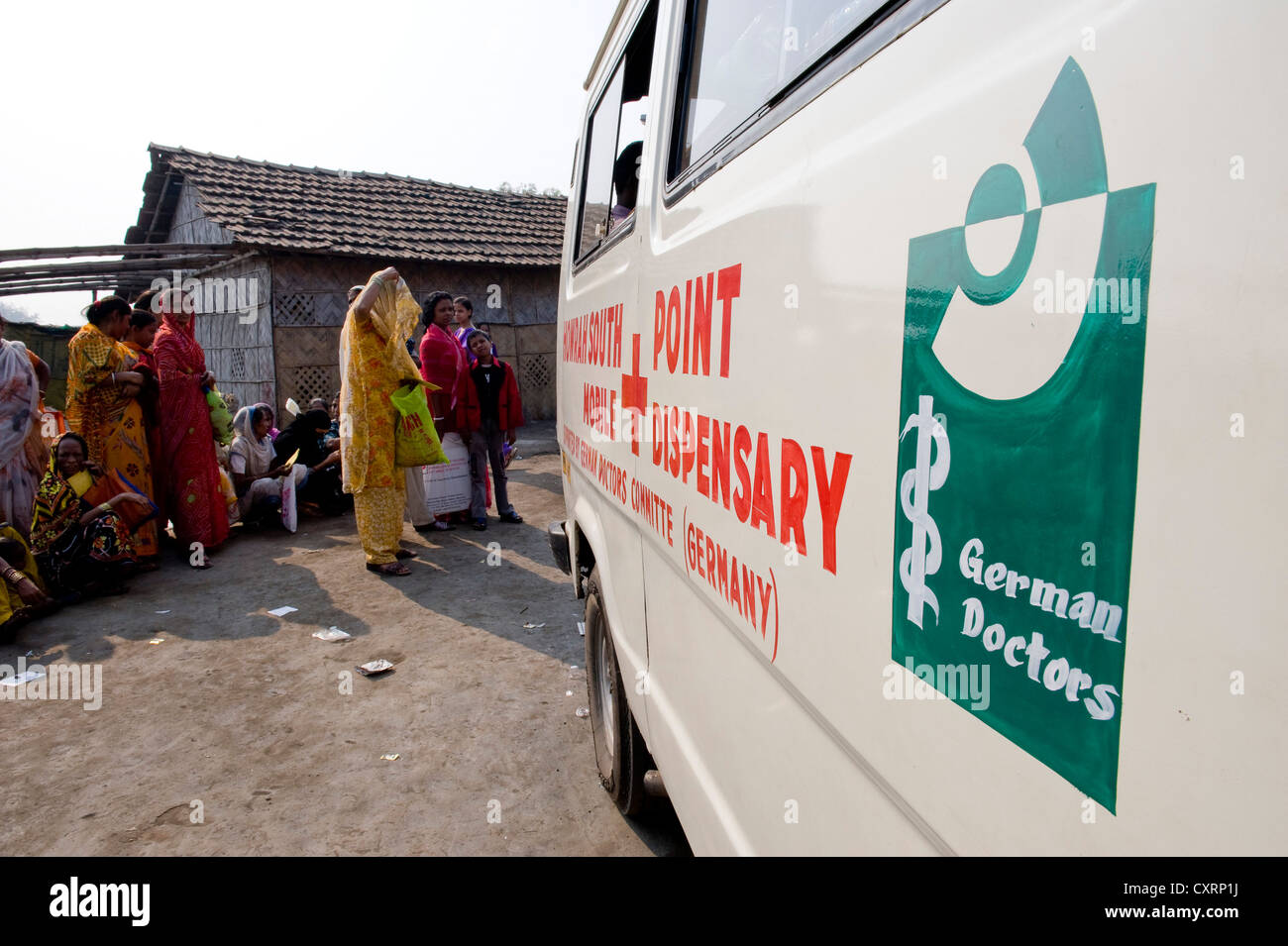 Ambulance of the aid organisation 'Aerzte fuer die Dritte Welt', German for 'Doctors for the Third World', German Doctors Stock Photo