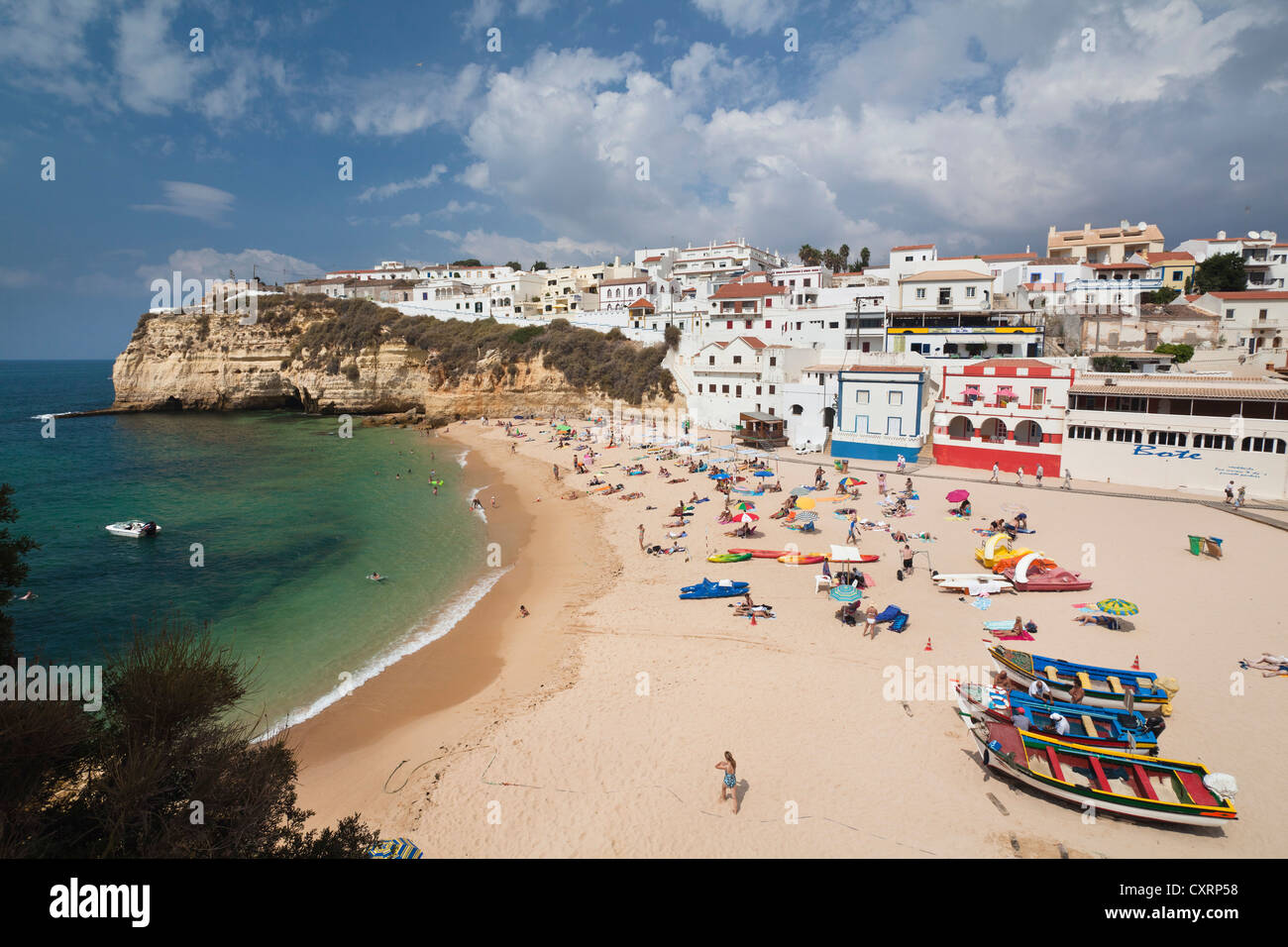 Fishing village of Carvoeiro, Atlantic Coast, Algarve, Portugal, Europe