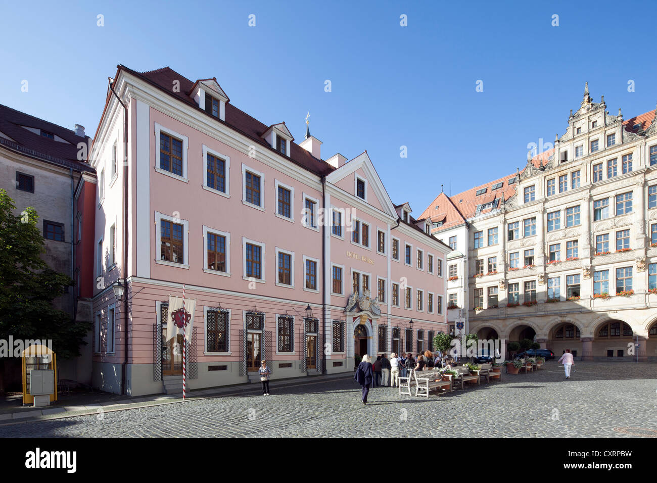 Hotel Boerse Untermarkt Square Goerlitz Upper Lusatia Lusatia Stock Photo Alamy
