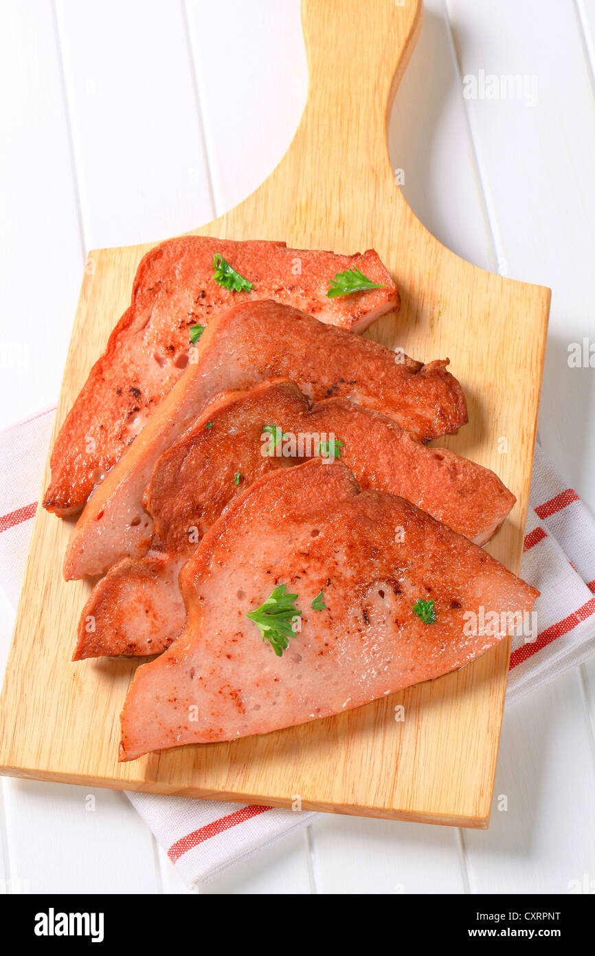 luncheon meat Stock Photo