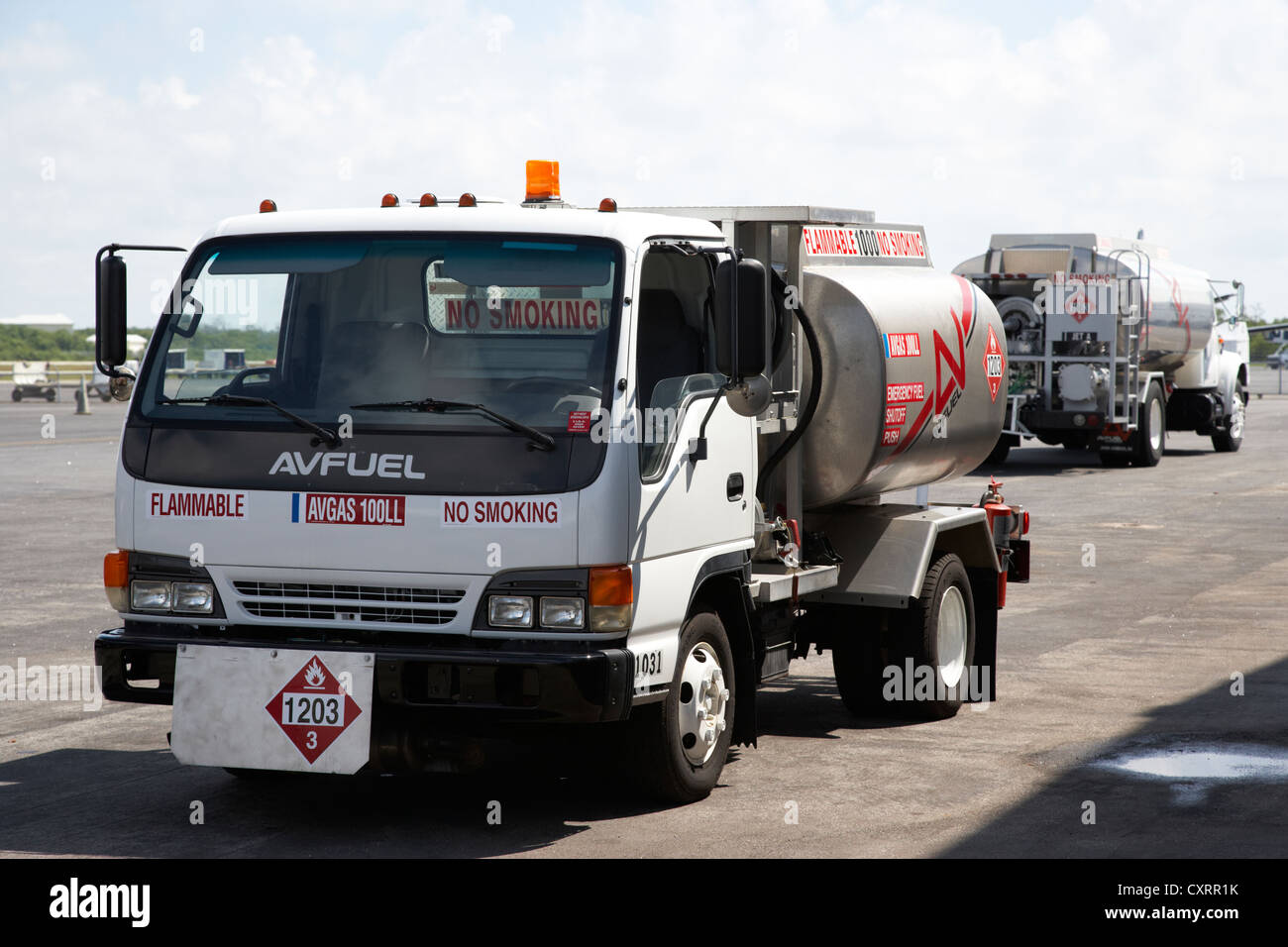 avfuel aviation fuel supply trucks at small key west international