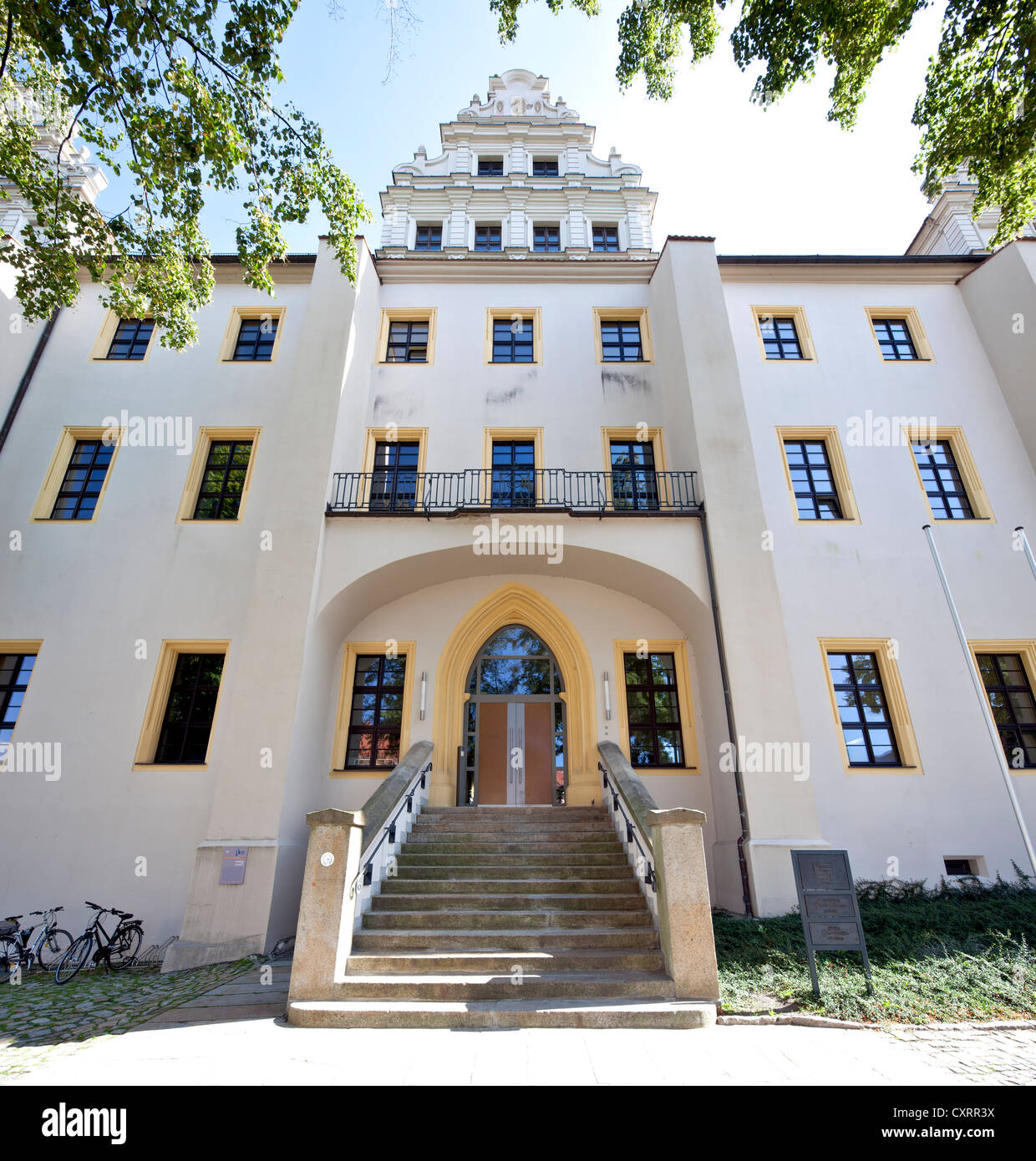 Saxon administrative appeals tribunal, Ortenburg castle, Bautzen, Budysin, Upper Lusatia, Lusatia, Saxony, PublicGround Stock Photo