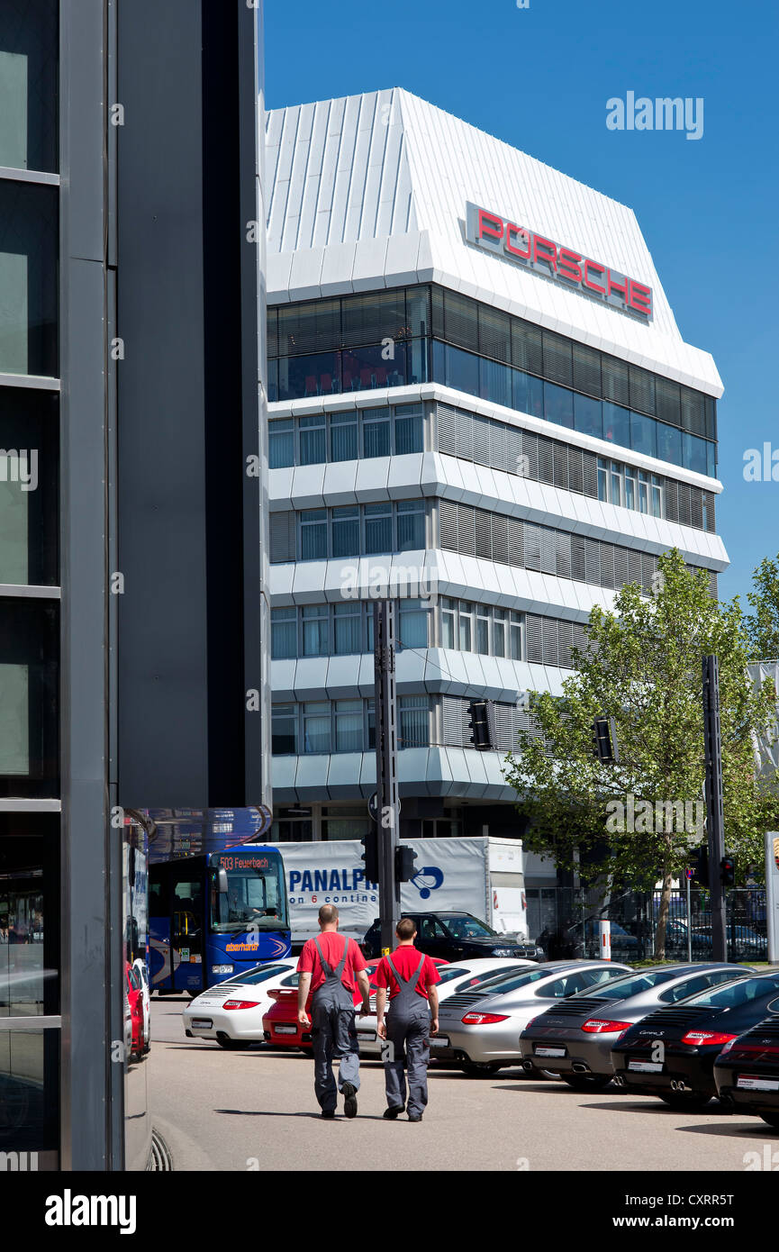 Workers, Porsche headquarters, Porsche factory, Zuffenhausen, Stuttgart