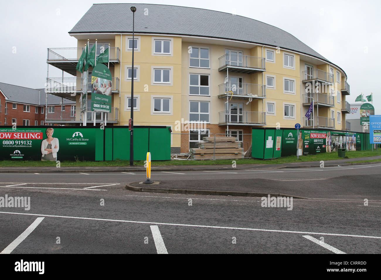 Newly built flats and apartments in Bradley Stoke, Bristol ,England, UK