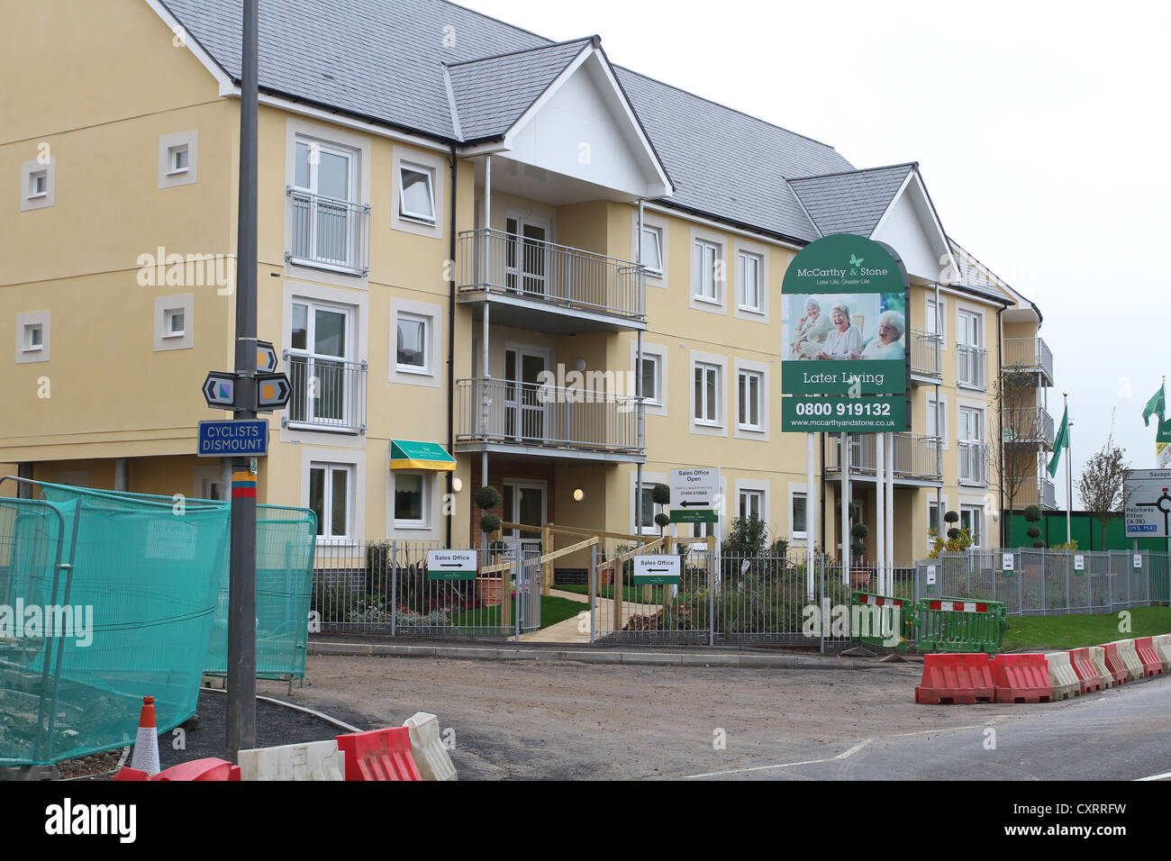 Newly built flats and apartments in Bradley Stoke, Bristol ,England, UK
