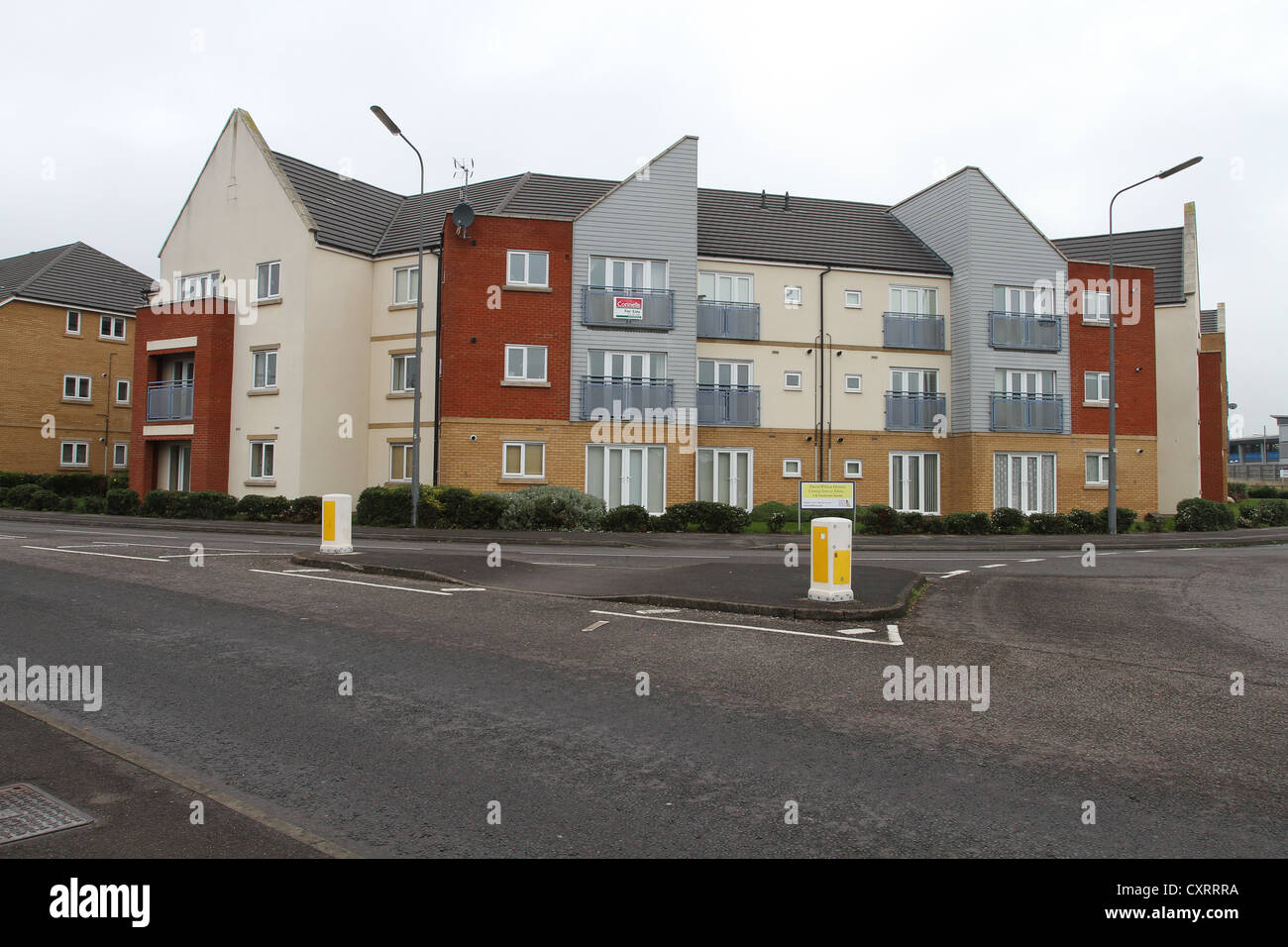 Newly built flats and apartments in Bradley Stoke, Bristol ,England, UK