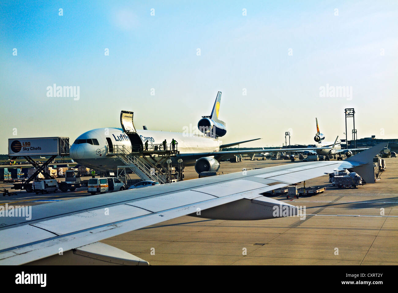 Lufthansa Cargo McDonnell-Douglas DC-10, Frankfurt Airport, Frankfurt am Main, Hesse, Germany, Europe Stock Photo