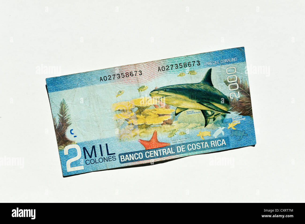 Costa rican colones bills hi-res stock photography and images - Alamy