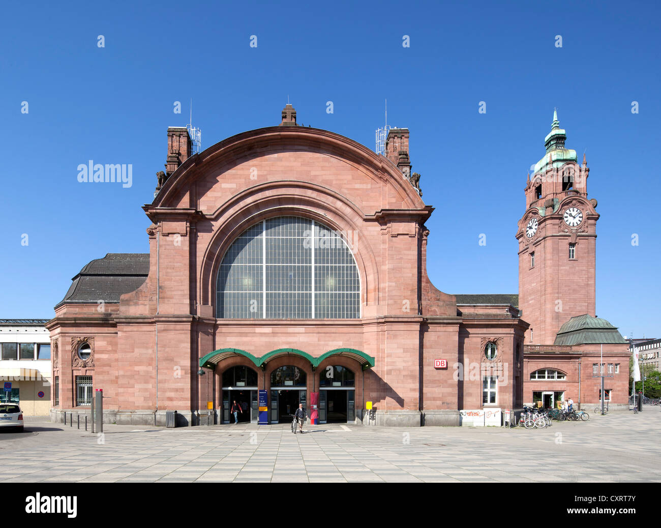 Central railway station, Wiesbaden, Hesse, Germany, Europe, PublicGround Stock Photo