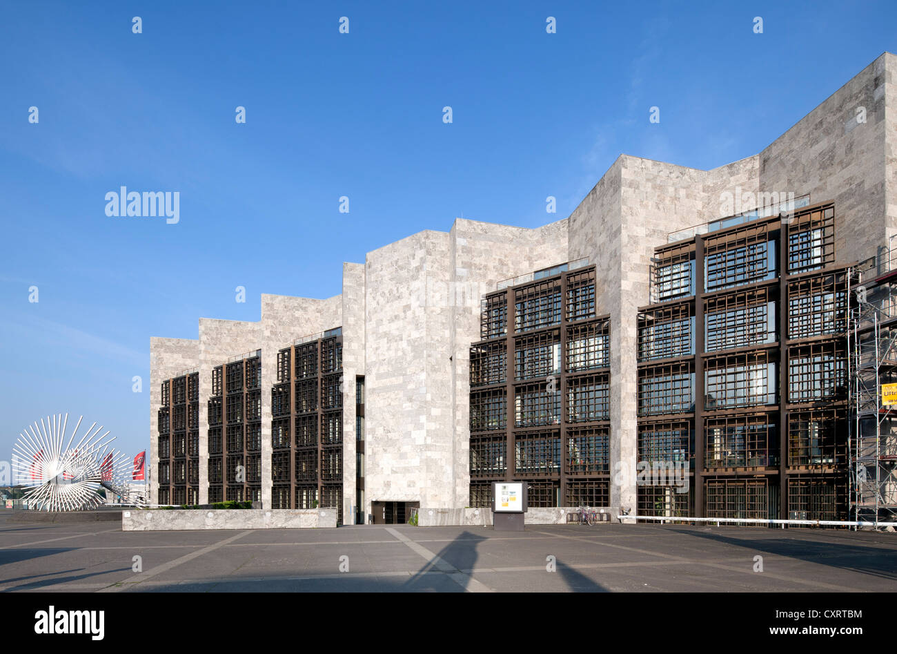 City Hall, City Council, architect Arne Jacobsen, Mainz, Rhineland-Palatinate, Germany, Europe, PublicGround Stock Photo