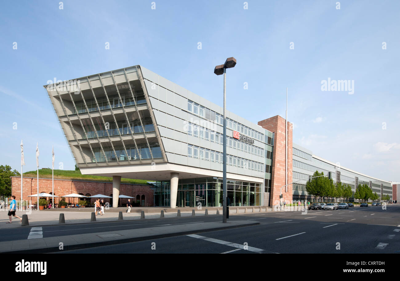 DB Schenker office building, Mainz, Rhineland-Palatinate, Germany, Europe, PublicGround Stock Photo