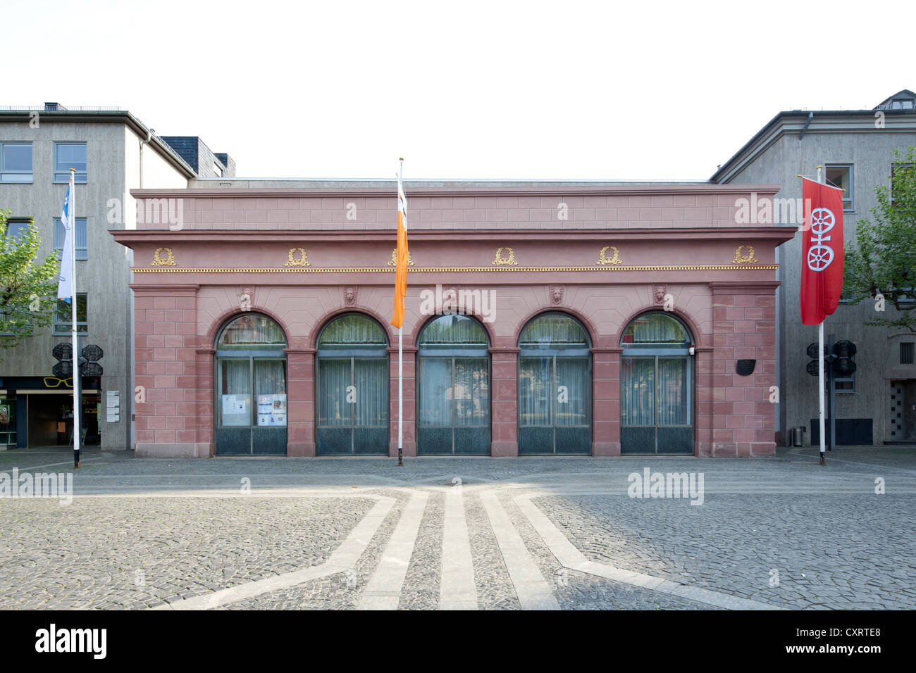Haus am Dom, community centre, former Prussian guardhouse, Mainz, Rhineland-Palatinate, Germany, Europe, PublicGround Stock Photo